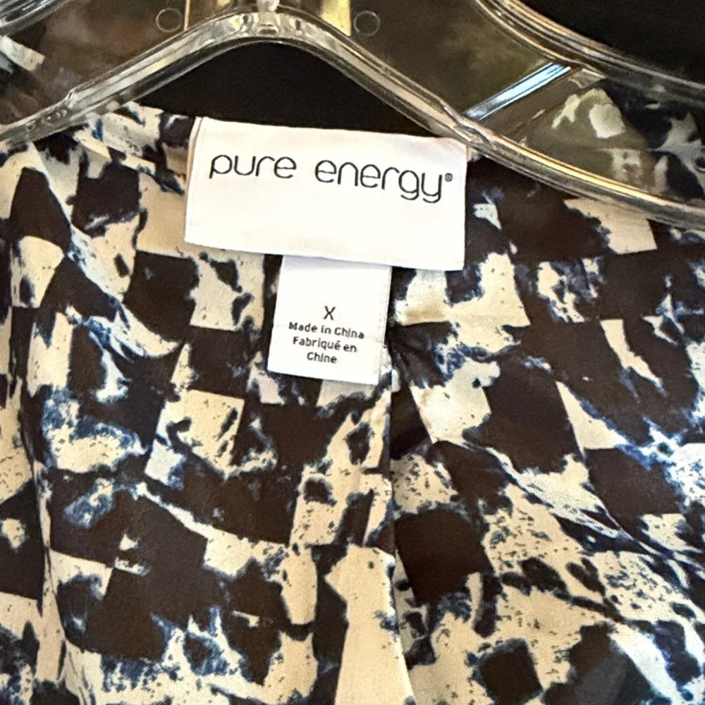 Pure energy size XL black open front laser waterfall front lined